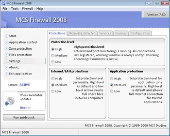 MCS Firewall 2008 screenshot 3