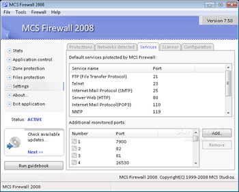 MCS Firewall 2008 screenshot 4