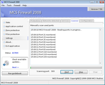 MCS Firewall 2008 screenshot 5