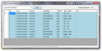 Mctv Packet Capturer screenshot
