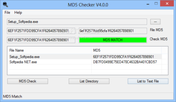 MD5 Checker screenshot