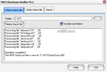 MD5 Checksum Verifier screenshot 2