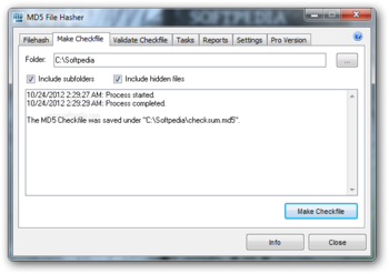 MD5 File Hasher screenshot 2