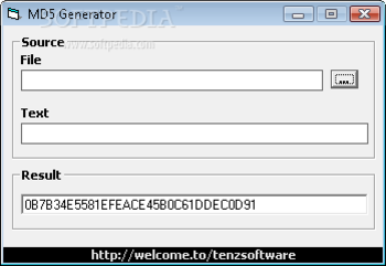 MD5 Generator screenshot