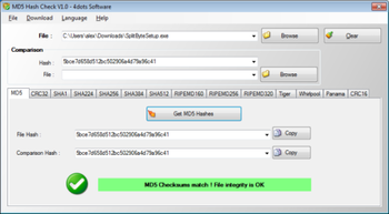 MD5 Hash Check 4dots screenshot