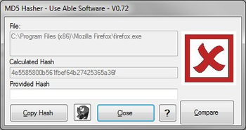 MD5 Hasher screenshot