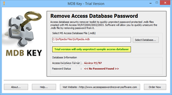 MDB Key screenshot