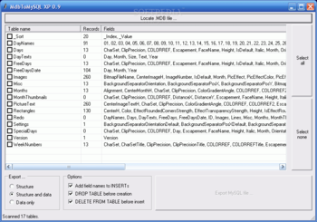 MdbToMySQL XP screenshot