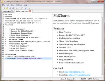 MdCharm screenshot