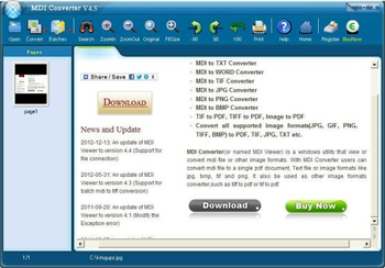 MDI Converter screenshot