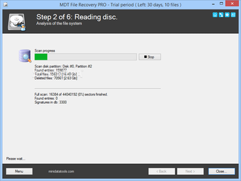 MDT FileRecovery PRO screenshot 2