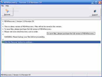 MDWRecovery screenshot