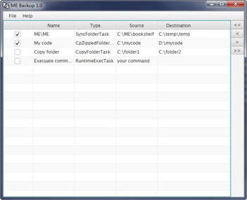 ME Backup screenshot