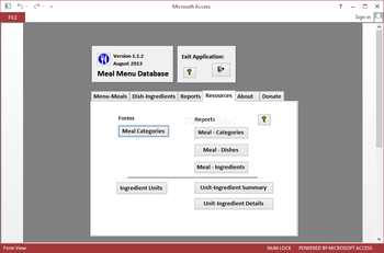Meal Menu Database screenshot 8