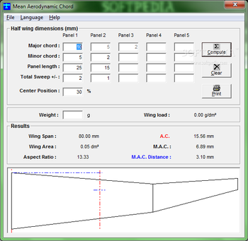 Mean Aerodynamic Chord screenshot