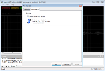 MEDA MP3 Splitter Gold screenshot 3