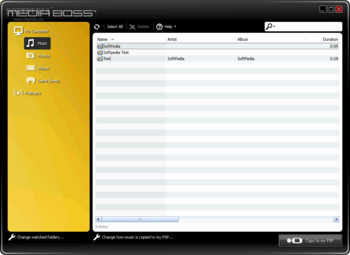 Media Boss for the PSP screenshot