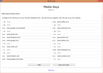 Media Keys screenshot