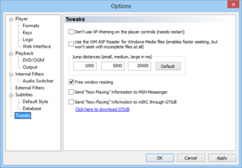 Media Player Classic for Win2k/XP screenshot 19