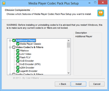 Media Player Codec Pack Plus screenshot