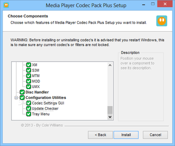 Media Player Codec Pack Plus screenshot 6