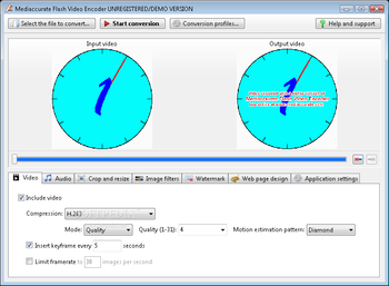 Mediaccurate Flash Video Encoder screenshot