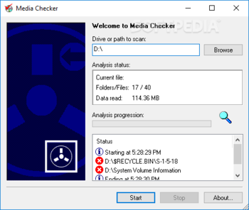 MediaChecker screenshot