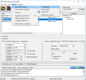 MediaCoder Audio Edition screenshot 5