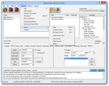 MediaCoder screenshot 14