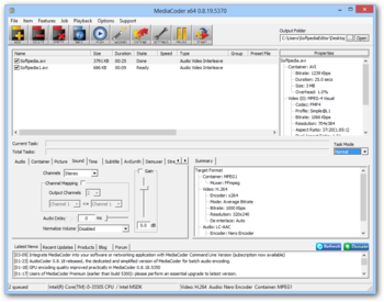 MediaCoder screenshot 4