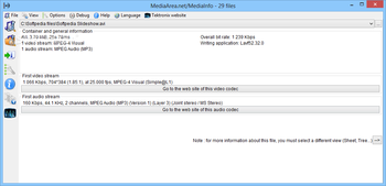 MediaInfo screenshot