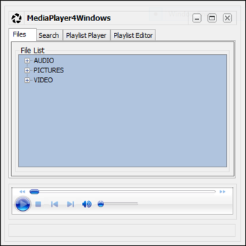 MediaPlayer4Windows screenshot 2