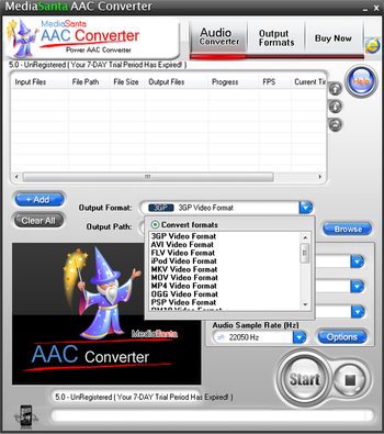 MediaSanta AAC Converter screenshot 2