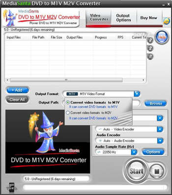MediaSanta DVD to M1V M2V Converter screenshot 3
