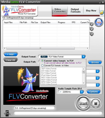 MediaSanta FLV Converter screenshot 2
