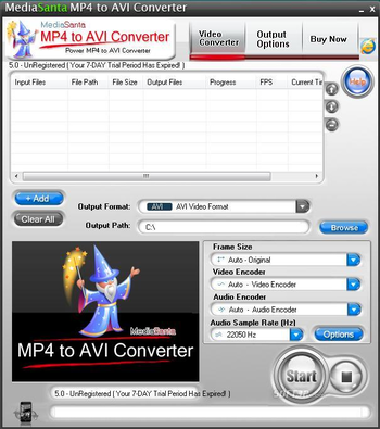 MediaSanta MP4 to AVI Converter screenshot 3