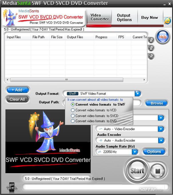 MediaSanta SWF VCD SVCD DVD Converter screenshot 2