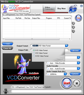 MediaSanta VCD Converter screenshot