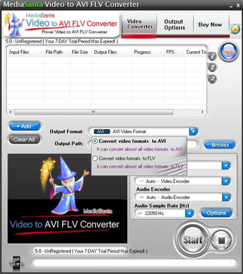 MediaSanta Video to AVI FLV Converter screenshot 2