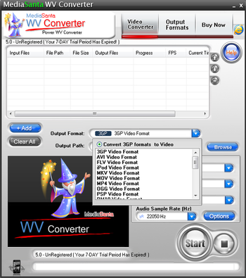 MediaSanta WV Converter screenshot