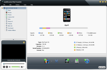 MediAvatar iPod Transfer screenshot