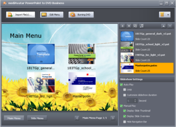 MediAvatar PowerPoint to DVD screenshot
