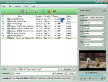 mediAvatar Zune Converter screenshot 2
