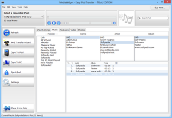 MediaWidget - Easy iPod Transfer screenshot