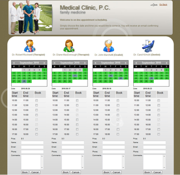 Medical Booking Service screenshot