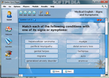 Medical English - Signs and Symptoms screenshot