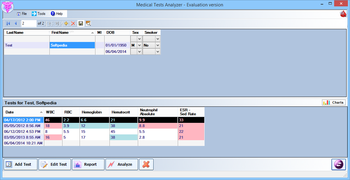 Medical Tests Analyzer screenshot