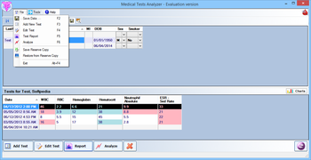 Medical Tests Analyzer screenshot 3