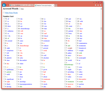 Medical Transcript Analysis screenshot 3