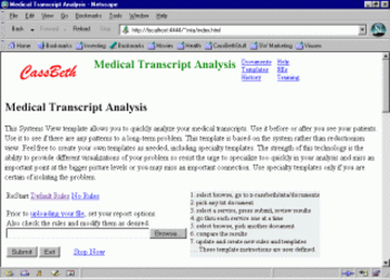 Medical Transcript Analysis screenshot